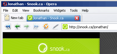 [ Image: Snook favicon in Opera ]