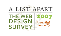 A List Apart 2007 Web Design Survey