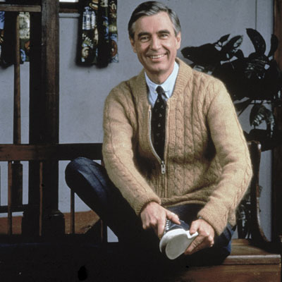[ Image: Fred Rogers with Shoe ]