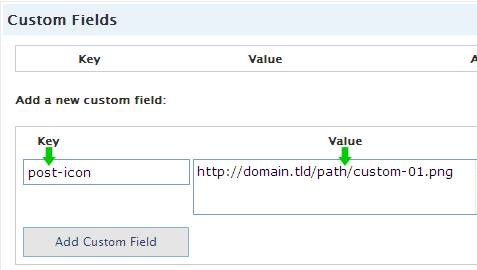 [ Screenshot: Both 'Key' and 'Value' fields populated with data ]