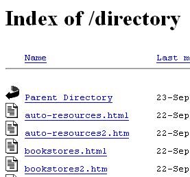 [ Screenshot: Default Directory View ]