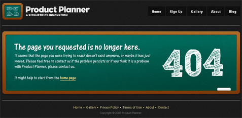 [ Screenshot: http://www.productplanner.com/404 ]