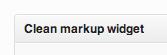 [ WP Clean Markup Widget ]