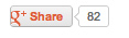 [ Example of Google+ Share button ]