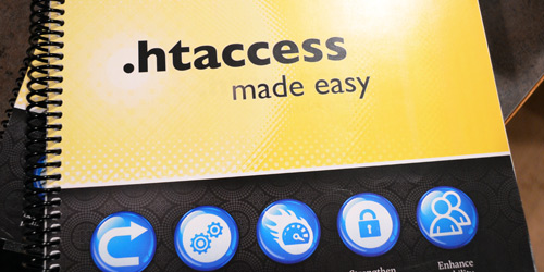 [ .htaccess made easy - photo of front cover ]