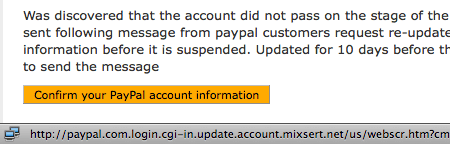 [ PayPal Phishing Spam Email ]