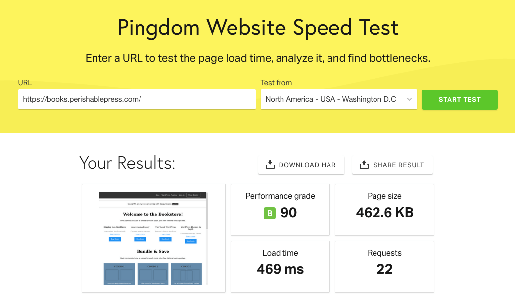 [ Bookstore performance results at pingdom.com ]